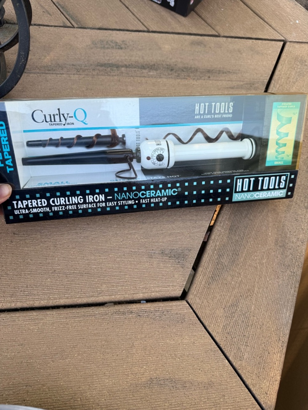 Hot Tools Curly Q Tapered Curling Iron Nanoceramic 1/2"-1"